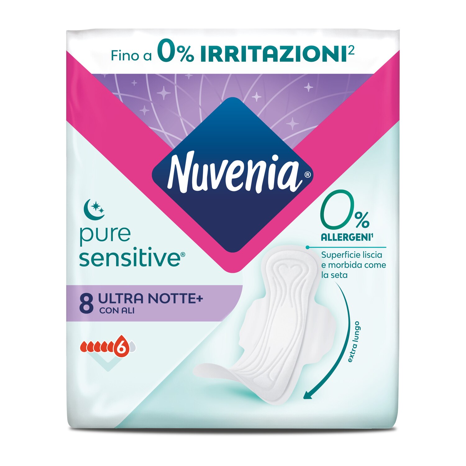 Assorbenti Mestruali Pure Sensitive Ultra Notte+